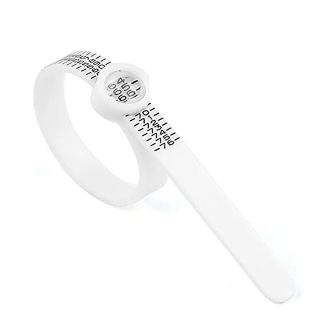 Kjzeex Ringmaßband - Größe messen für Männer und Frauen - praktischer Ringgrößenmesser für Modeshop - Schwarz/Weiß
