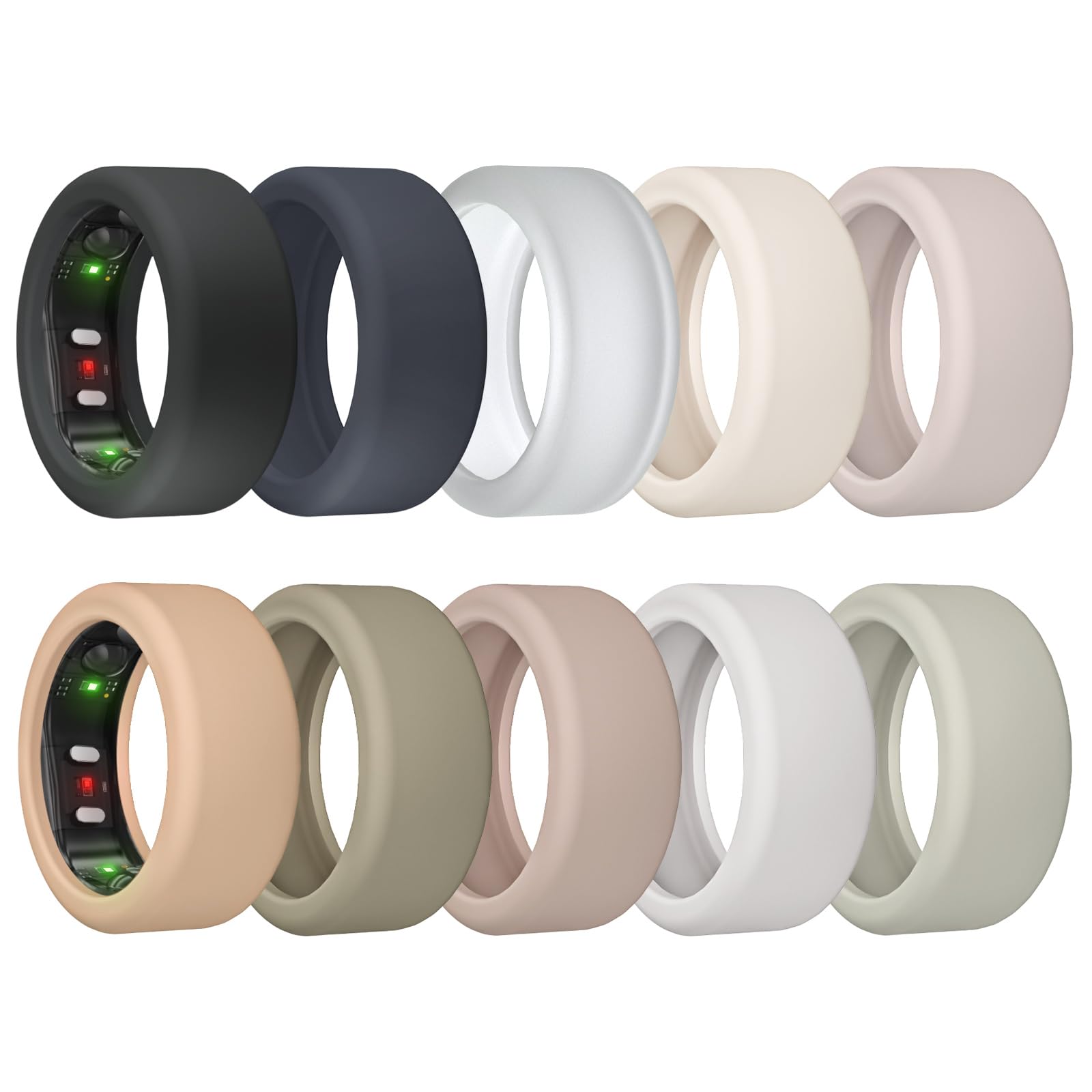 Ringhülle für RingConn Gen 2, elastischer Silikonringschutz für Fitnessgeräte, Air Workout, Zubehör für Herren und Damen